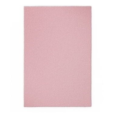 Mainstays Kids Tufted Light Pink Shag Washable Area Rug, 4' x 6'