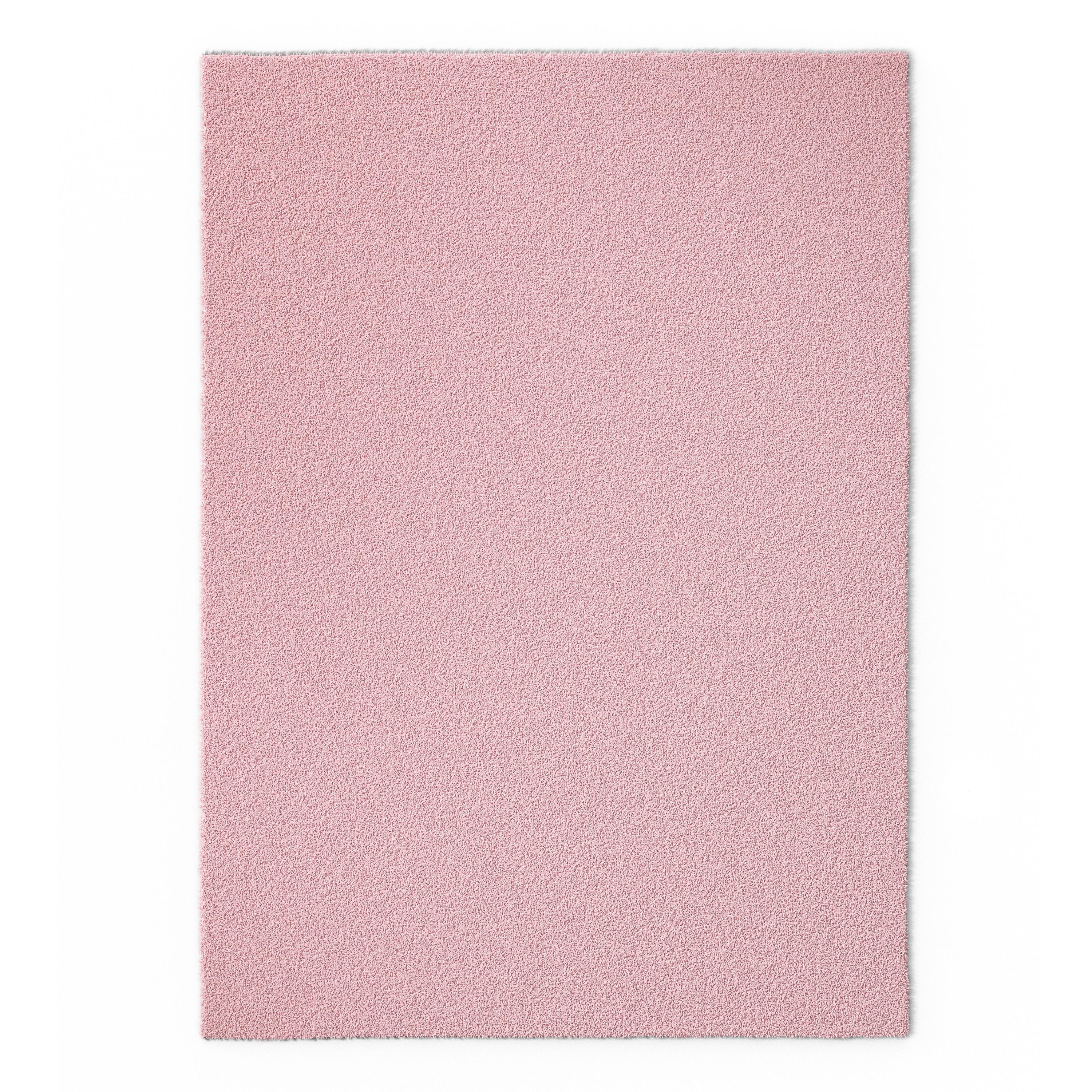 Mainstays Kids Tufted Light Pink Shag Area Rug, 5' x 7'