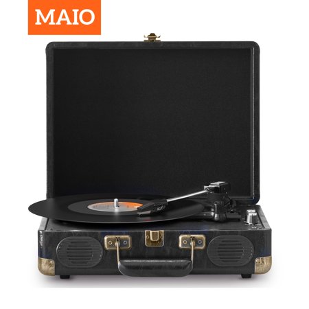Maio C260 Retro Phonograph, Vinyl Record, Turntable, Phonograph Device, High-Fidelity Stereo, Built-in Speaker, 3-Speed, Belt Drive Retro Phonograph, 3.5mm Music Output, Can Connect External Speakers