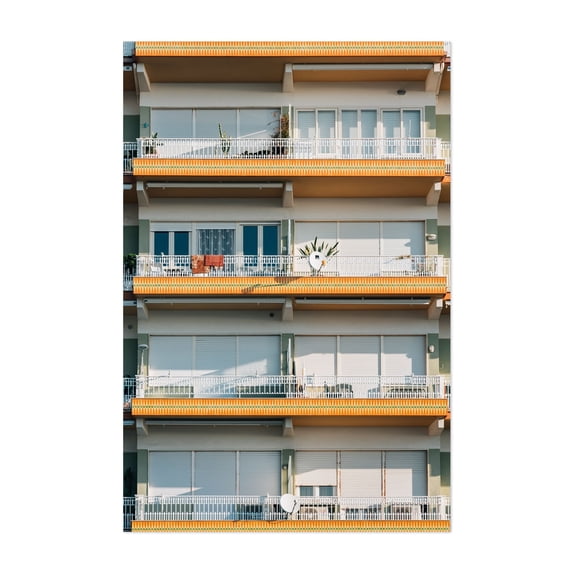 Maiori Architectural 03 - Maiori Campania Italy Photography Unframed Wall Art Print 12 x 18 inches