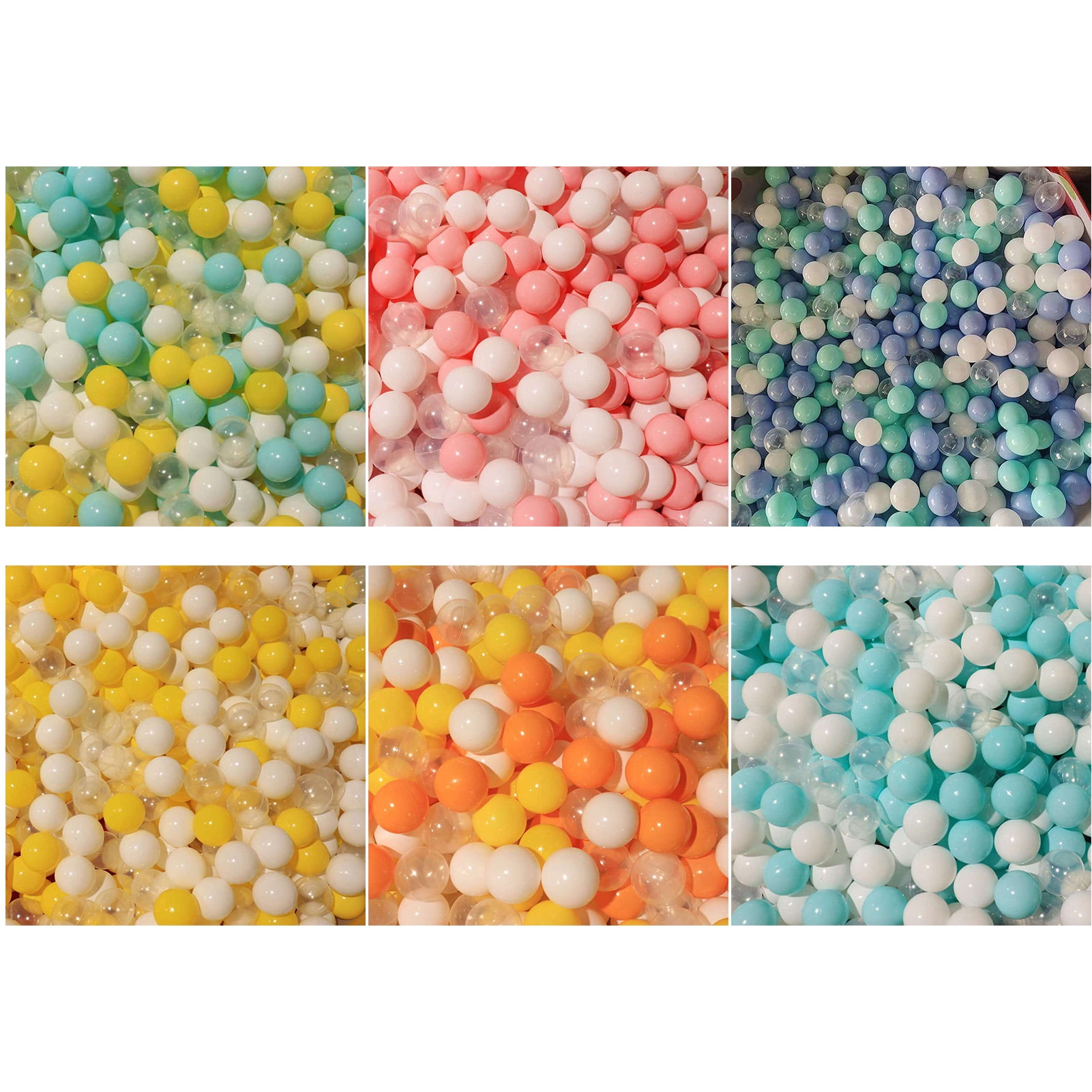 Mairbeon 100Pcs Ball Pit Balls for Toddler,Macaron Ocean Balls,Plastic
