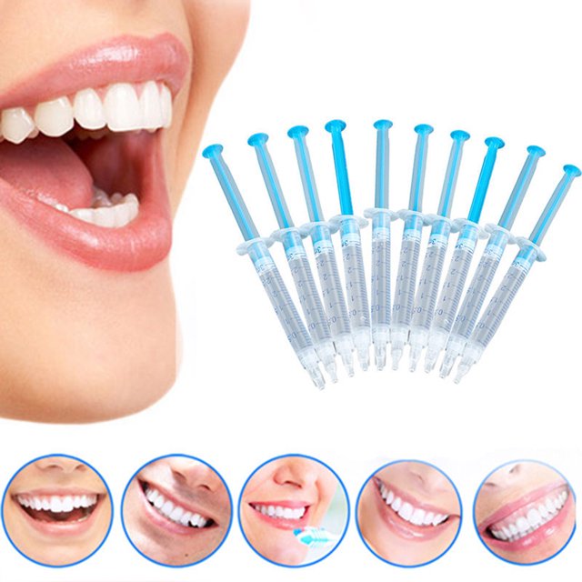 Mairbeon 10Pcs Teeth Whitening Gel Peroxide Dental Bleaching Dental