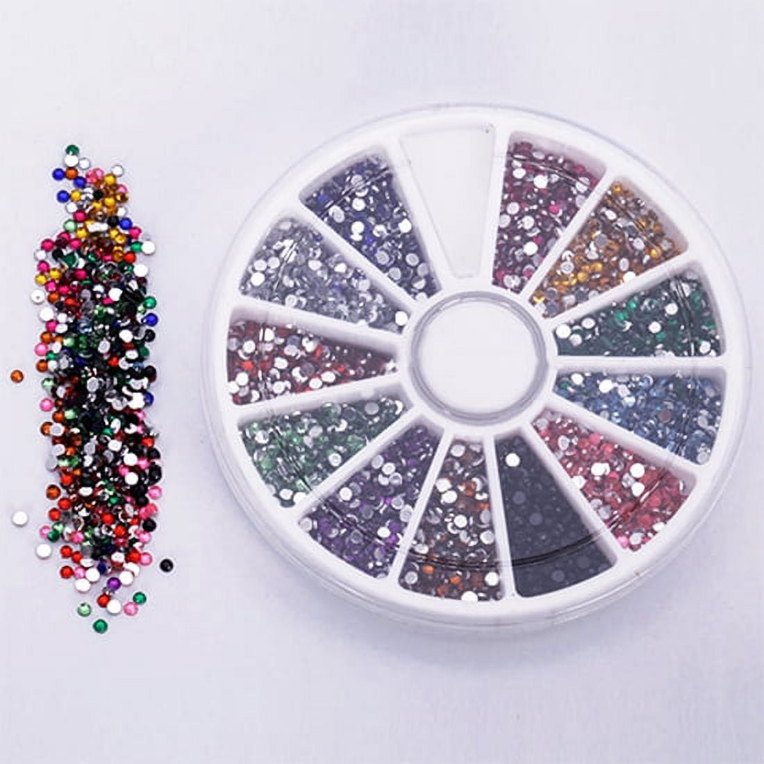 500pcs About 3/4/5mm Real White Flat Back Rhinestones For Crafts, Shoes,  Nail Art Decoration