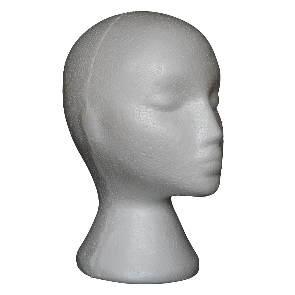 12 3 Pcs Foam Wig Head - Tall Female Foam Mannequin Wig Stand and
