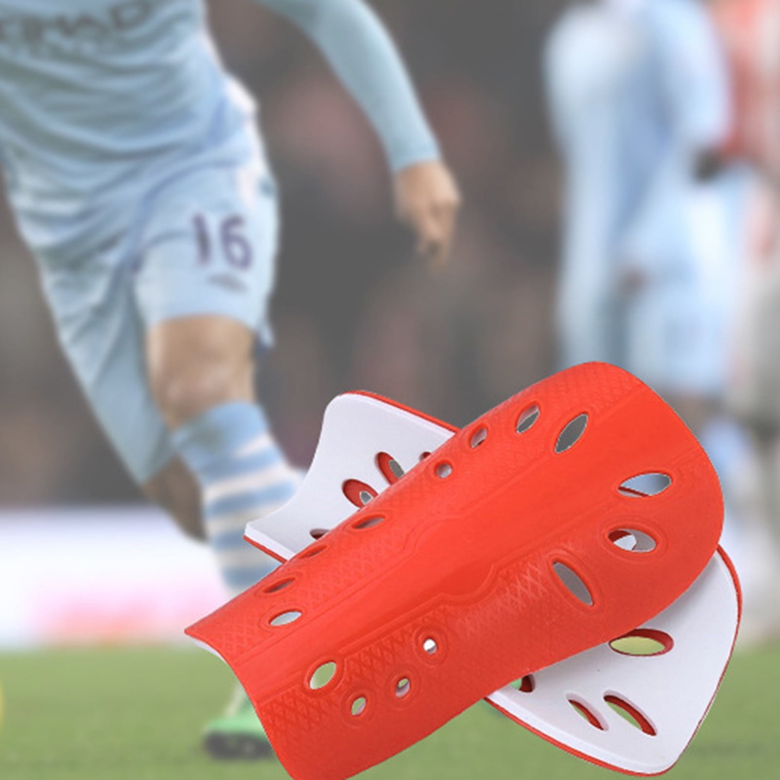 Mairbeon 2Pcs Soccer Shin Guards for Kids & Adults Soft EVA Padded