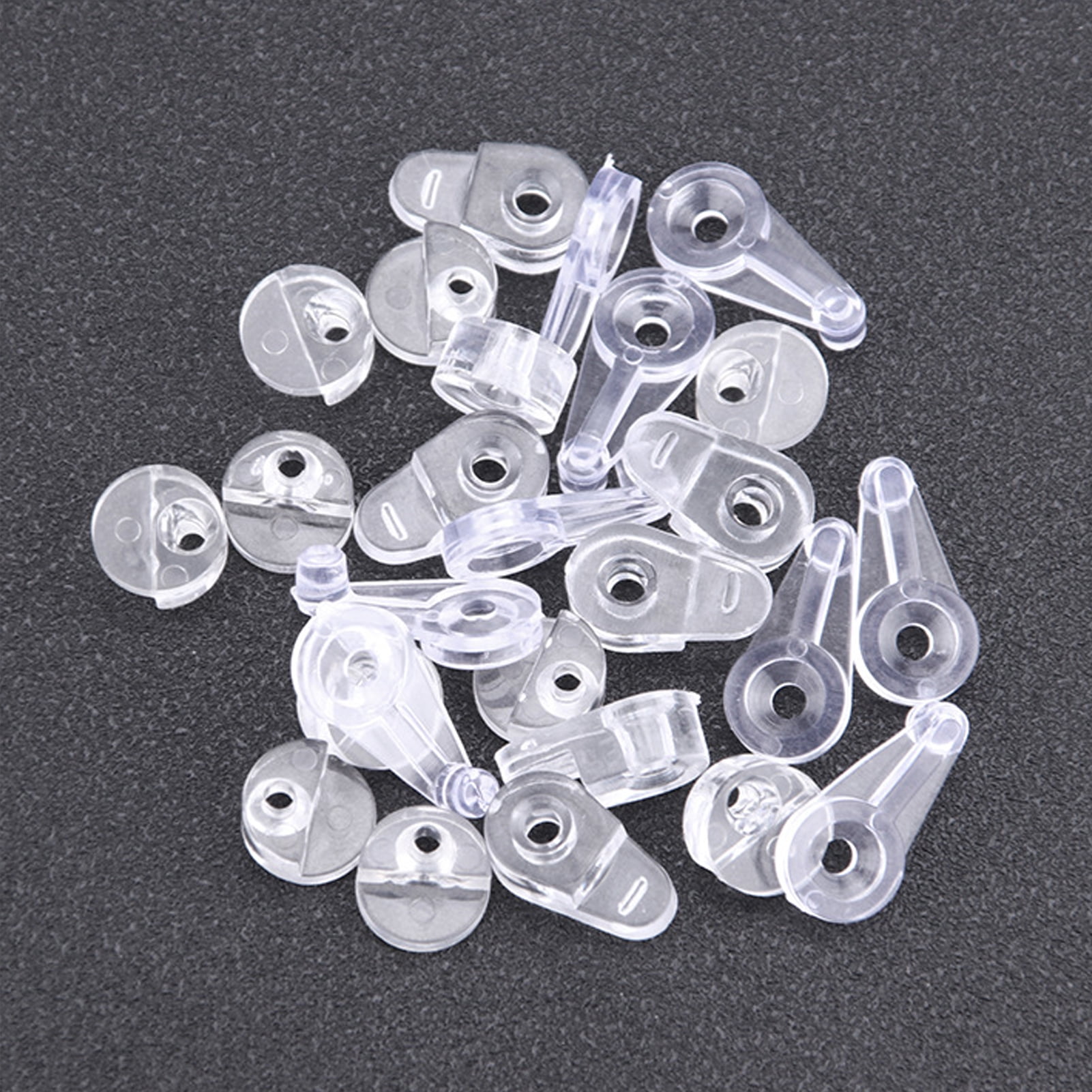 Mairbeon 30Pcs Glass Clips Compact Sturdy Transparent Body Practical ...