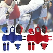 Mairbeon Boxing Protective Gears Anti-crack Shock Absorbing Thick Headgear Knee Pads Martial Arts Equipment for Adults