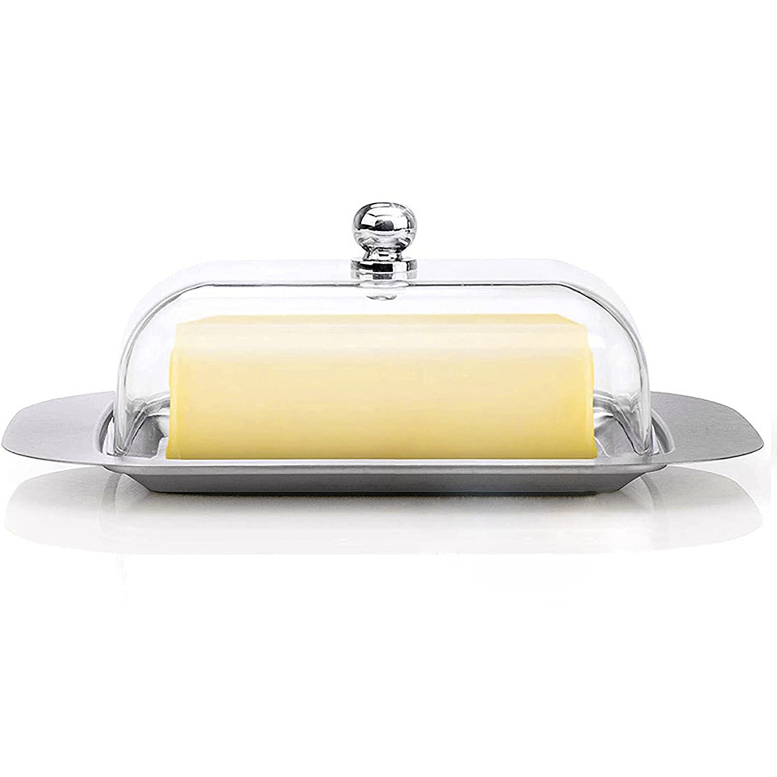 Mairbeon Butter Dish with Lid Stainless Steel Storage Box for Butter