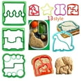 thumbnail image 1 of Mairbeon Cutter Mold Animal Shape Eco-friendly Silicone DIY Cartoon Pattern Baking Mold for Sandwich, 1 of 9