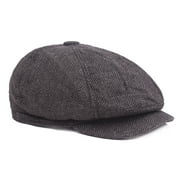 Mairbeon Fashion Classic Newsboy Beret Hat Men's Knitted Outdoor Casual Octagonal Cap