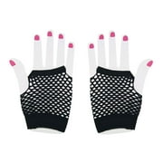 Mairbeon Fingerless Fancy Fishnet Mesh Net Gloves Neon Dress Party Hen Night Accessories