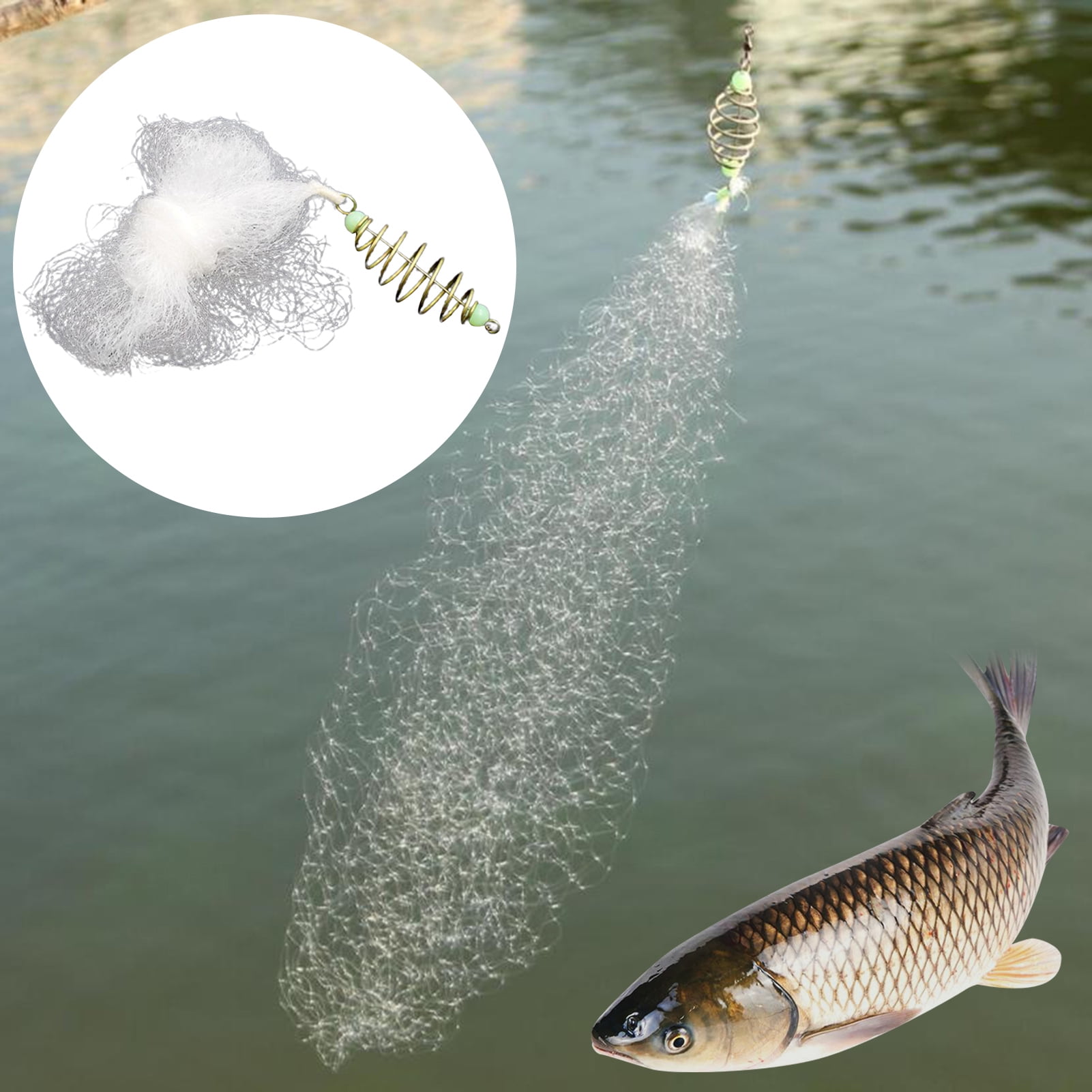 42 inch green carp fishing landing net – Seven Lakes Fishery