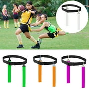 Mairbeon Football Waist Flag Bright Color Tear-resistant Adjustable Competition Training PVC American Soccer Waist Flag for Sports