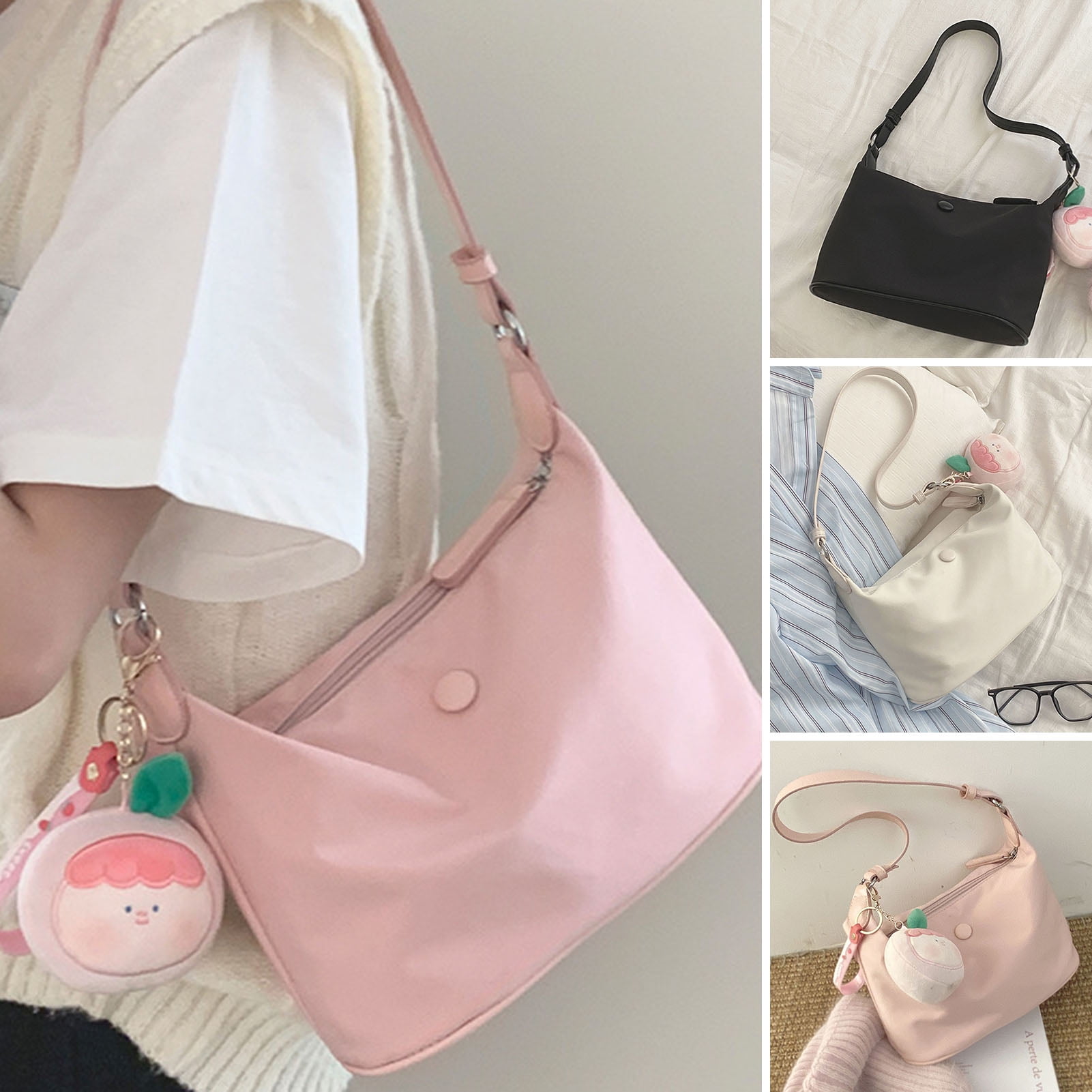 Mairbeon Hobo Bag Korean Style Large Capacity Daily Collocation Candy