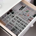 thumbnail image 1 of Mairbeon Jewelry Box Multi-Grids Classification Storage Flannel Necklace Rings Earrings Storage Case for Home, 1 of 8