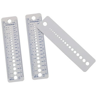 Knitting Accessories Needle Gauge Inch Sewing Ruler Tool CM 2-10mm