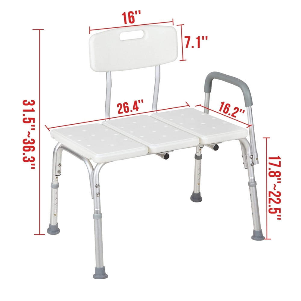 Mairbeon Medical Bathroom Safety Shower Tub Aluminium Alloy Bath Chair