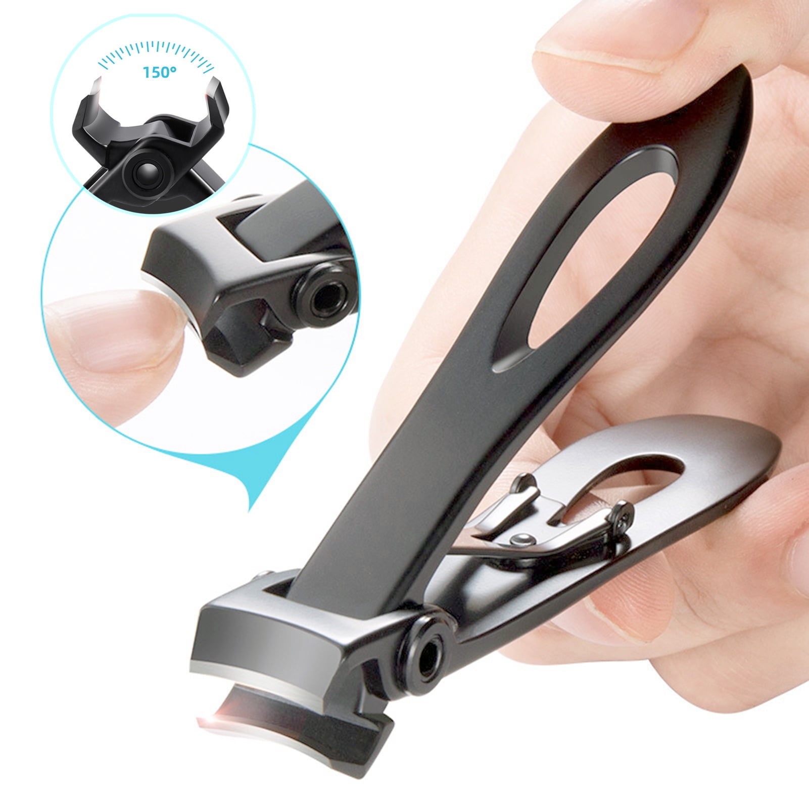 BetterZ Nail Clipper Multifunctional Wide Teeth Comfortable Thick Nails  Widen Jaw Opening Heavy Duty Clippers for Adult - Walmart.com