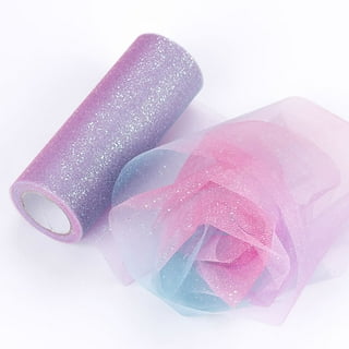 Rainbow Tulle Fabric Rolls By The Yard Sheer Tulle Ribbon - Temu