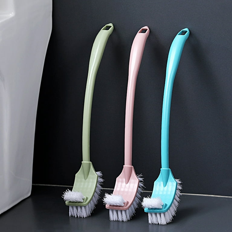 Mairbeon Toilet Cleaning Brush Quick Decontamination Dense Bristles Lightweight Deep Cleaning Corner Brush for Home, Blue