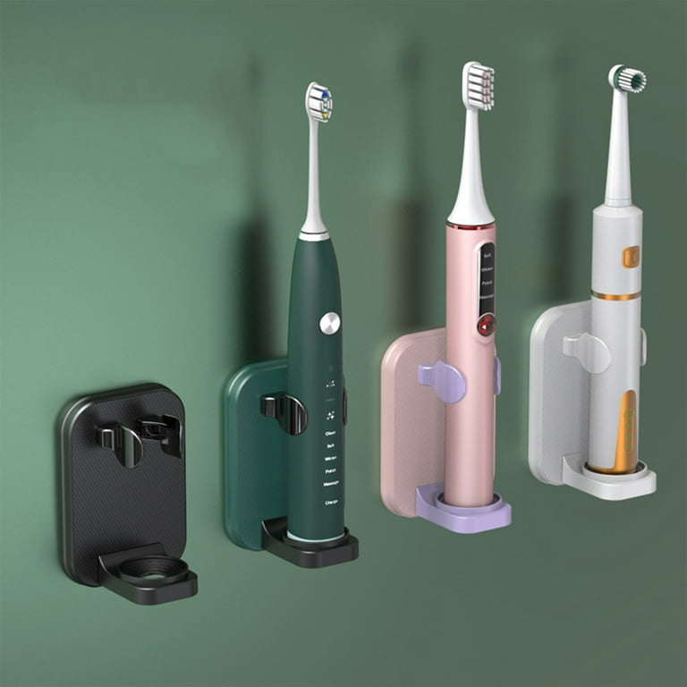 Mairbeon Toothbrush Holder Wall Mounted Punch Free ABS Bottom Hole Electric Toothbrush Rack Bathroom Accessory