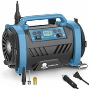 Maircle AC/DC Tire Inflator, 3 in 1 Portable Air Compressor for Car Tires with Auto Shut-off, LED Light, 150PSI Air Pump for Cars, Balls, Motorcycles