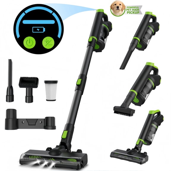 Maircle Cordless Stick Vacuum Cleaner 40KPA Strong Suction 40Mins Lightweight for Pet Hair Home Hard Floor