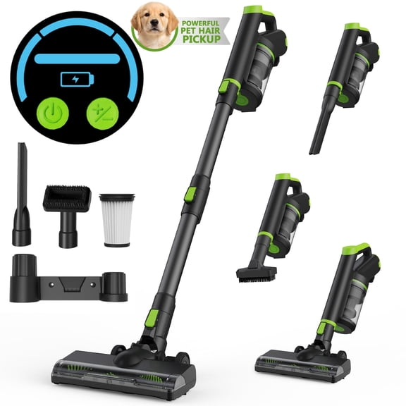 Maircle Cordless Vacuum, 40Kpa Vacuum Cleaner for Home, 40Min Stick Vacuum with LED Display, Lightweight Wireless Vacuum Rechargeable for Carpet Pet Hair