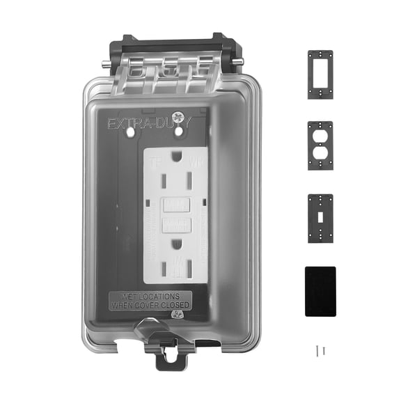 Maircle Weatherproof Electrical Outlet Cover,1-Gang Lockable Outdoor Plug Cover