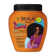 Skala Mais Crespos 2-in-1 Hair Treatment Cream & Leave-In for Curly & Coily Hair, Volume & Hydration, 35.3 oz