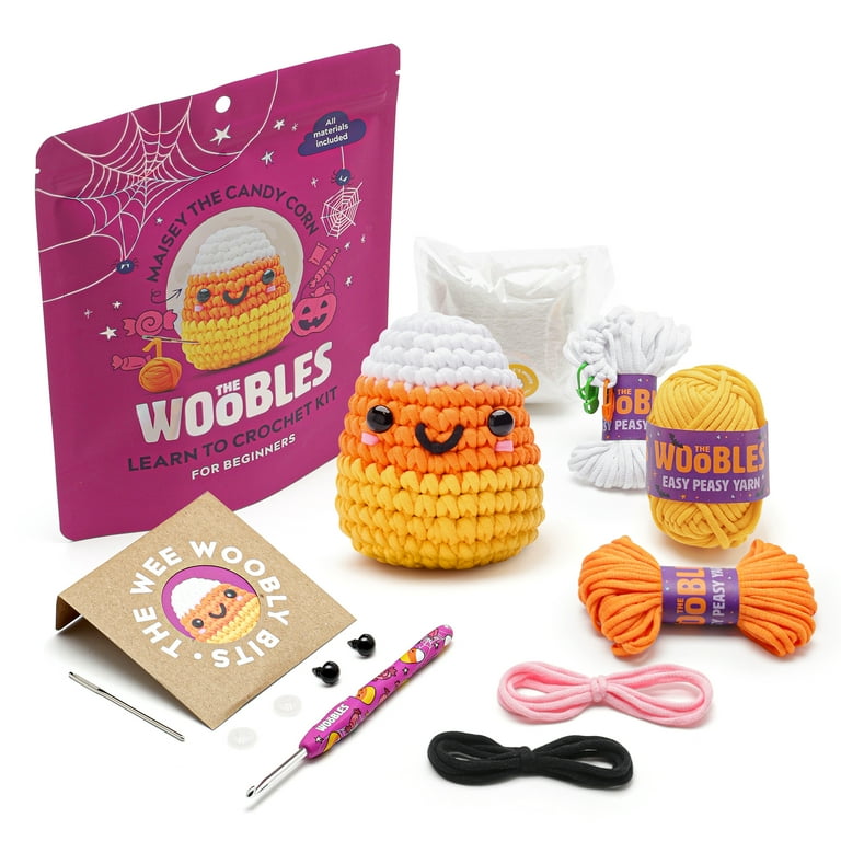 The Woobles Beginner Crochet Amigurumi Kits - Maisey the Candy