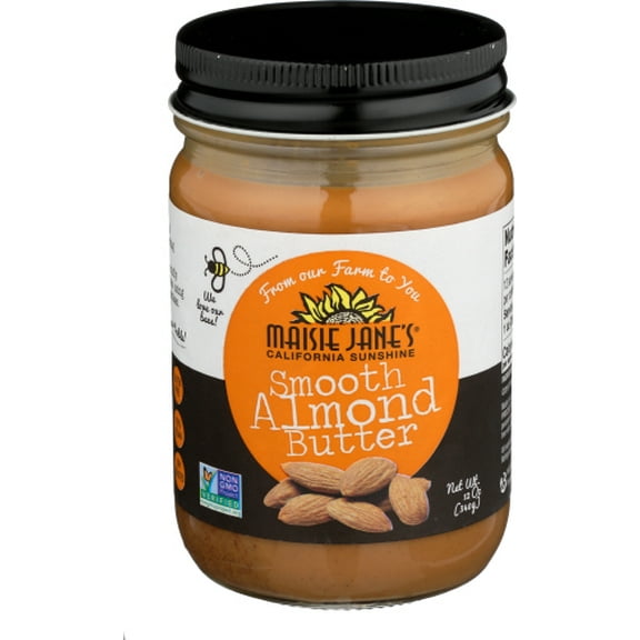 Maisie Janes Almond Butter Smooth 12 oz (Pack of 6)