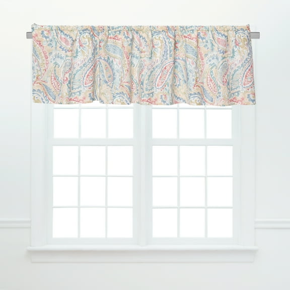 Maisie Paisley100% Cotton Single Window Valance 15.5" x 72"