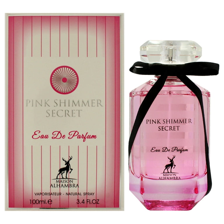 香水(女性用) MAISON ALHAMBRA PINK SHIMMER SECRET100ml Maison Alhambra Pink Shimmer Secret Ladies EDP Spray, 3.38