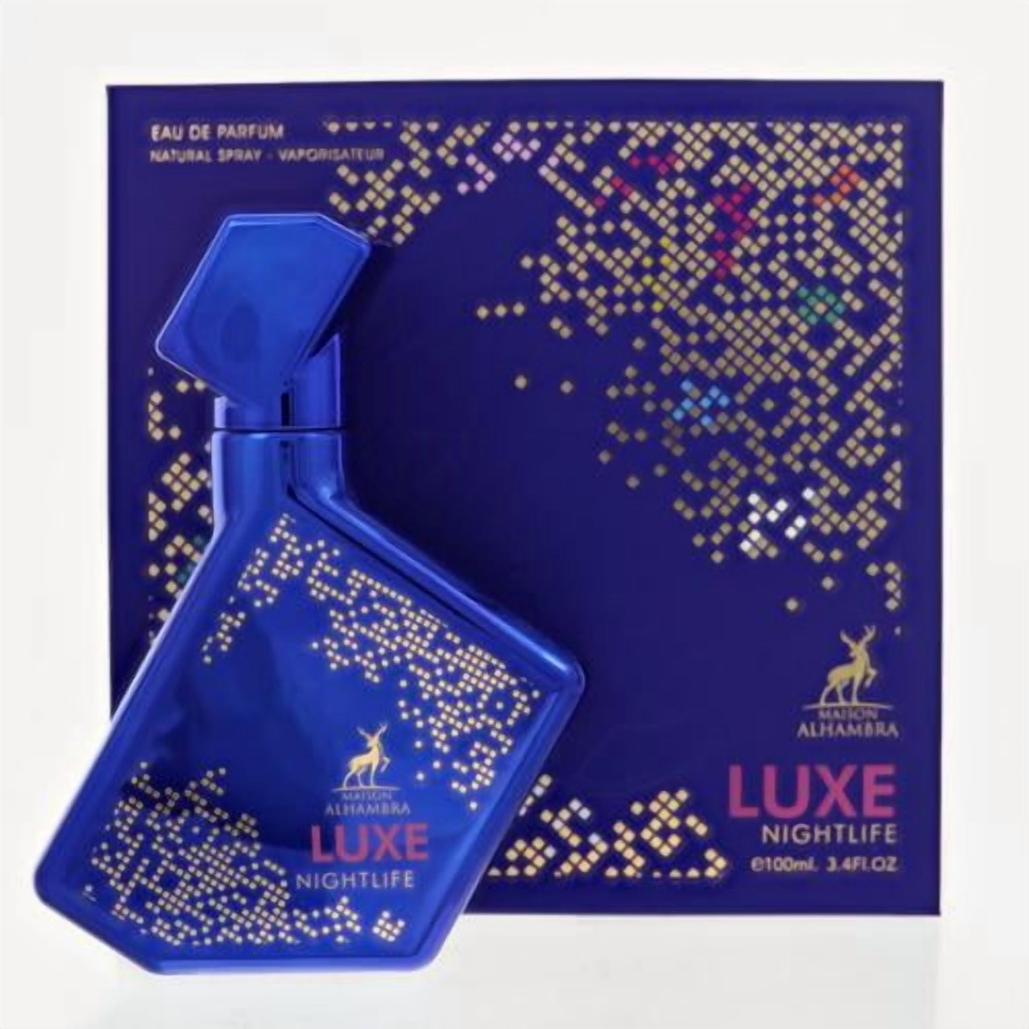 香水(男性用) Maison Alhambra Luxe Nightlife Maison Alhambra Unisex Luxe Nightlife EDP Spray 3.4 oz Fragrances