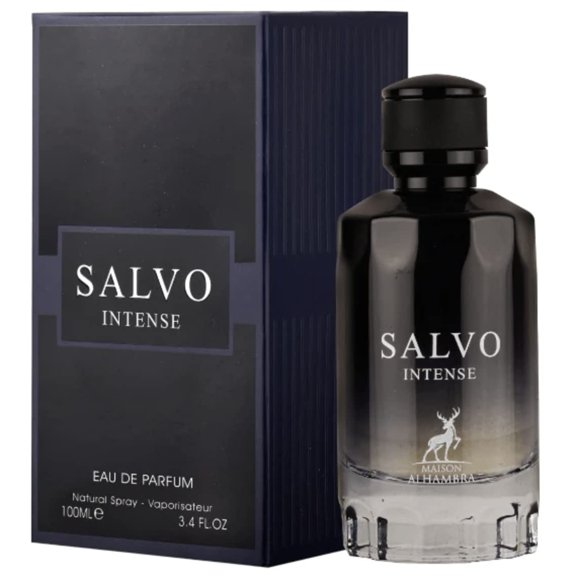 SALVO INTENSE 香水 100ML Maison Alhambra Salvo Intense Eau De Parfum, 3.4 oz, Amber Fougere