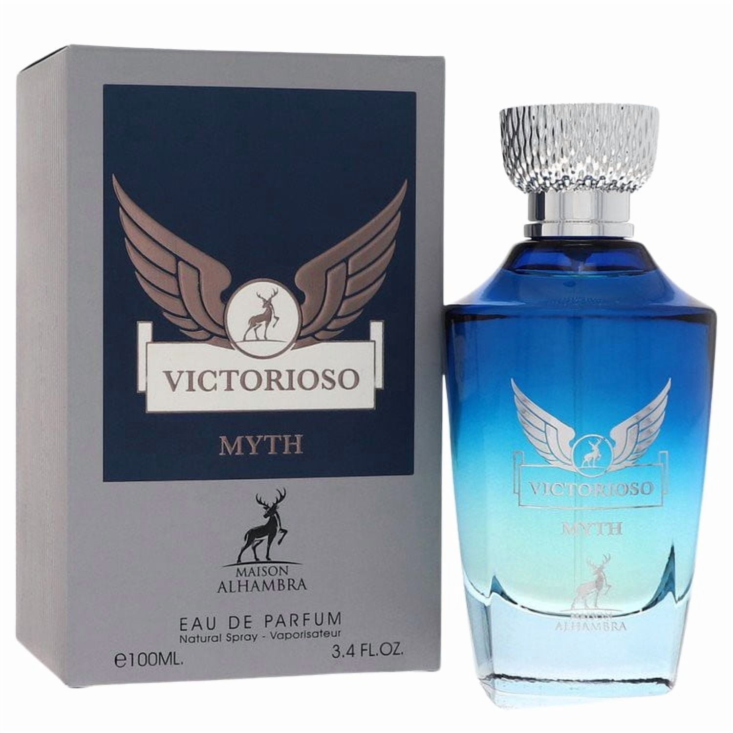 香水(男性用) Maison Alhambra Victorioso Myth & Nero Maison Alhambra Men Victorioso Myth EDP Spray 3.4 oz Woody Aquatic