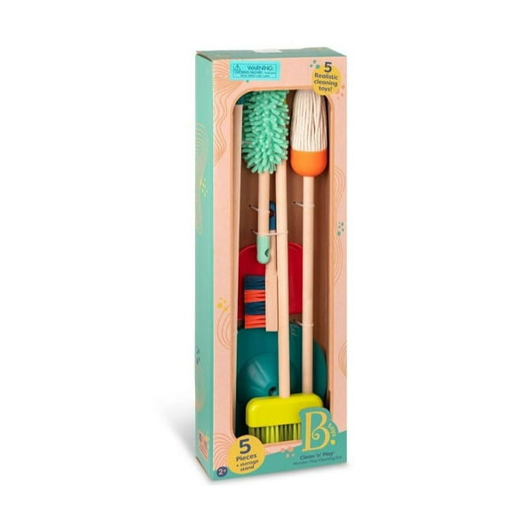 Maison Battat B. toys Wooden Cleaning Toys Clean 'n' Play