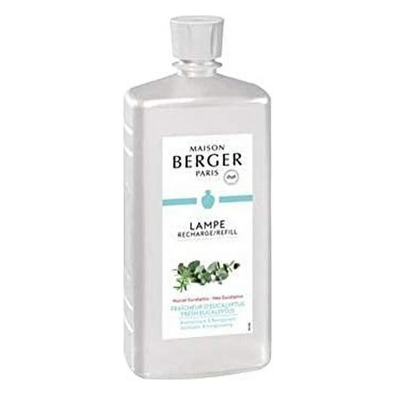 Maison Berger (Lampe Berger) Fragrance - Fresh Eucalyptus (A Aromatic & Invigorating Fragrance) - 33.8 Ounce/Nonreturnable Item/Can Not Be Shipped Into California