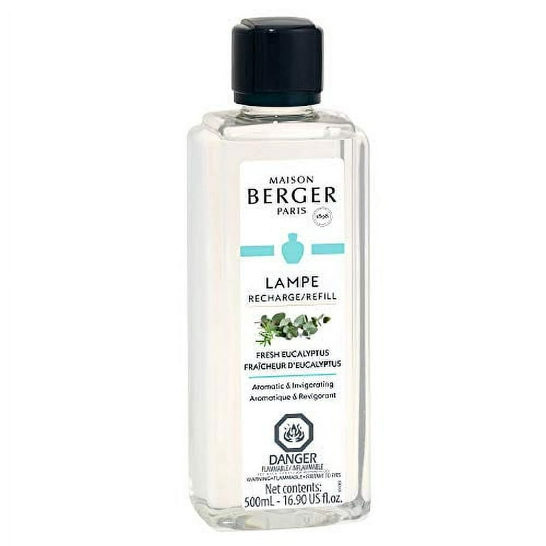 Maison Berger (Lampe Berger - New Fresh Eucalyptus Fragrance - Aromatic &  Invigorating - 16.9 Ounce/Nonreturnable Item/Can Not Be Shipped Into  California 