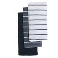 thumbnail image 1 of Maison Concepts 3 Pack Kitchen Towel Set (Navy Striped) (18L X 28W X 1H), 1 of 1