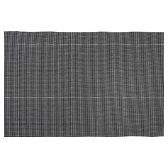 Maison Concepts 4PC Woven Pvc Placemat Square Block Black 12 X 18 (Black) 12" X 18" X 0.5" -Set of 3