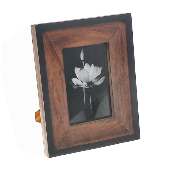 Maison Concepts 4X6 Black & Natural Finish Photo Frame (Multi) 7" X 1" X 9"
