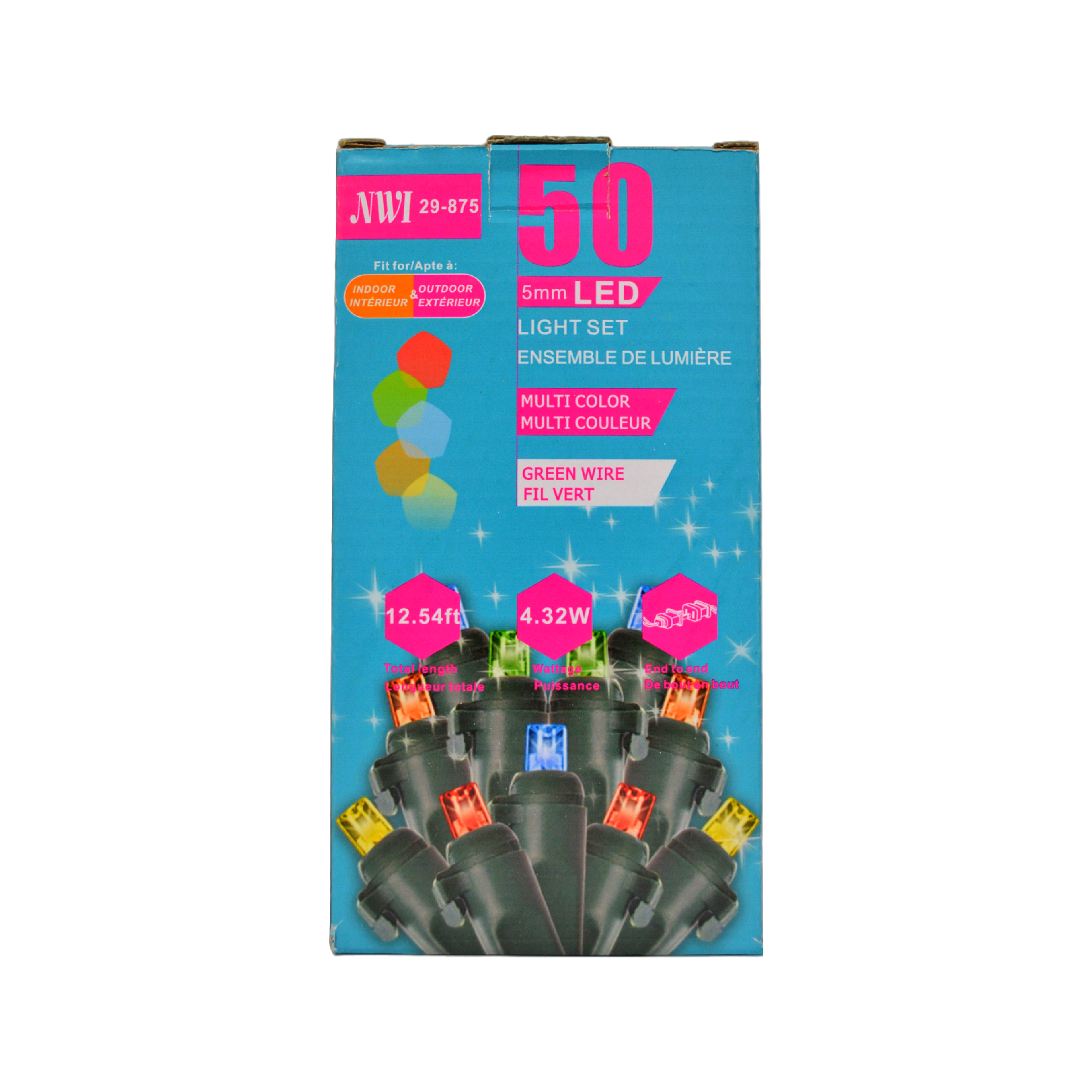 Maison Concepts 50 Lt 5Mm Led Indoor/Outdoor Light Set (Multi Bulbs