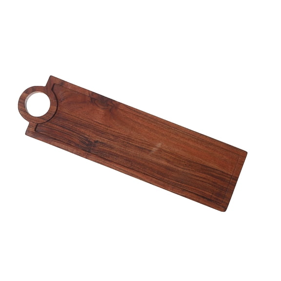Maison Concepts Acacia Wood Rect. Serving Tray With Handle (23.65L X 5.9W X 1H)