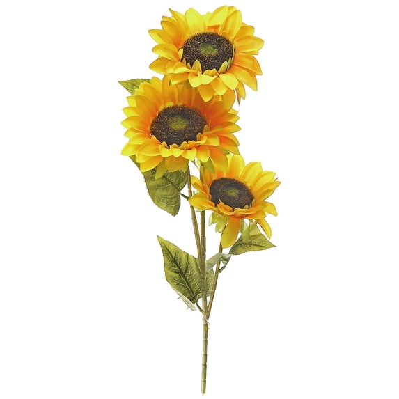 Maison Concepts Artificial 3 Head Sunflower Spray - Set of 2 (5L X 5W X 22H)