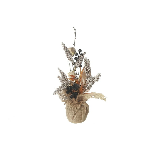 Maison Concepts Artificial Flower Season Of Autumn Burlap Pot - Set of 2 - 6 L x 5 W x 12 H