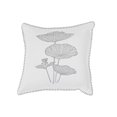 thumbnail image 1 of Maison Concepts Blanket Stitch Embroidered Cushion Lotus Leaf 18 X 18 (Olive) 18" X 18" X 2" -Set of 2, 1 of 3