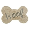thumbnail image 1 of Maison Concepts Braided Jute Bone Shape Pet Mat Woof (Brown) 15" X 23" X 0.2", 1 of 3