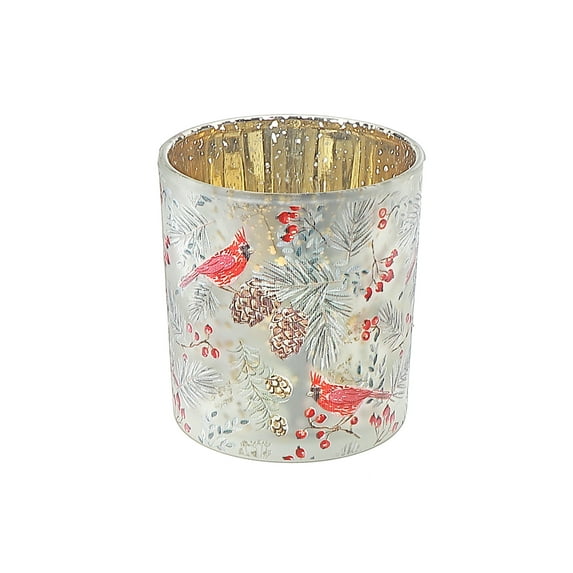 Maison Concepts Candle Holder Glass Candle Holder Cardinal Small - Set of 2 - 2.87 L x 2.87 W x 3.15 H